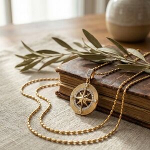Elegant Gold Pendant Necklace
